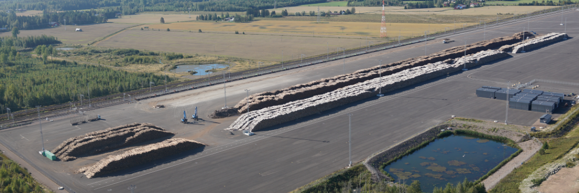 Ilmakuva RRT Kouvolan Itä terminaalista